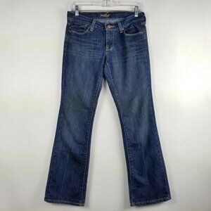 Old Navy Women's Playful Blue Flared Cotton-Blend Denim Jeans